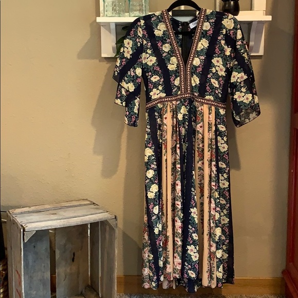 Coeur De Vague floral midi dress - Picture 5 of 12